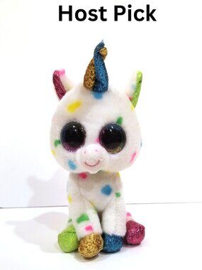 Ty Beanie Boos Harmonie the Unicorn, VGUC HOST PICK